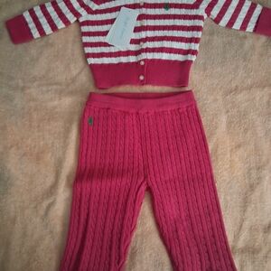Ralph Lauren Red and White Kids Matching Set